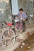 Varanasi - the old city is a cramped labyrinth crowded by pilgrims and street sellers 